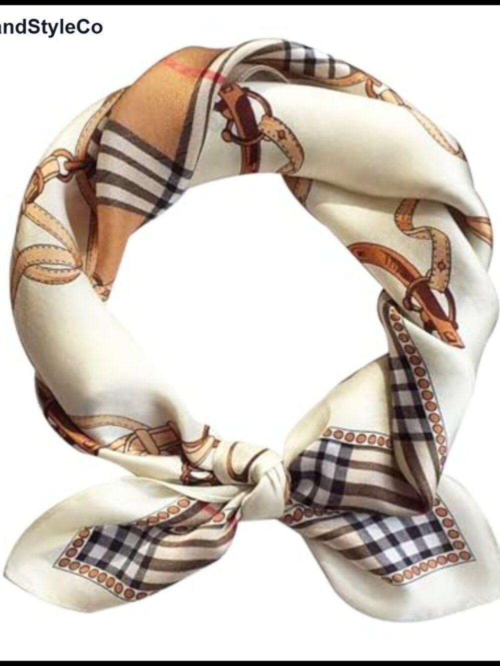 Satin Bandana Head Scarf Lightweight Fashion Wrap Neck Silk Feel Hair Accessory